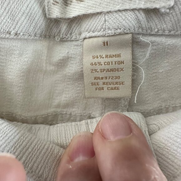 Womens Younique Beige Cargo Style Cropped Pants Size 11 - Picture 3 of 8